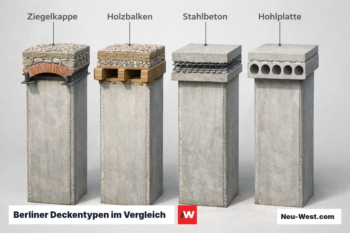 Berliner Deckentypen im Vergleich – Erklär-Grafik (NEUWEST Berlin)