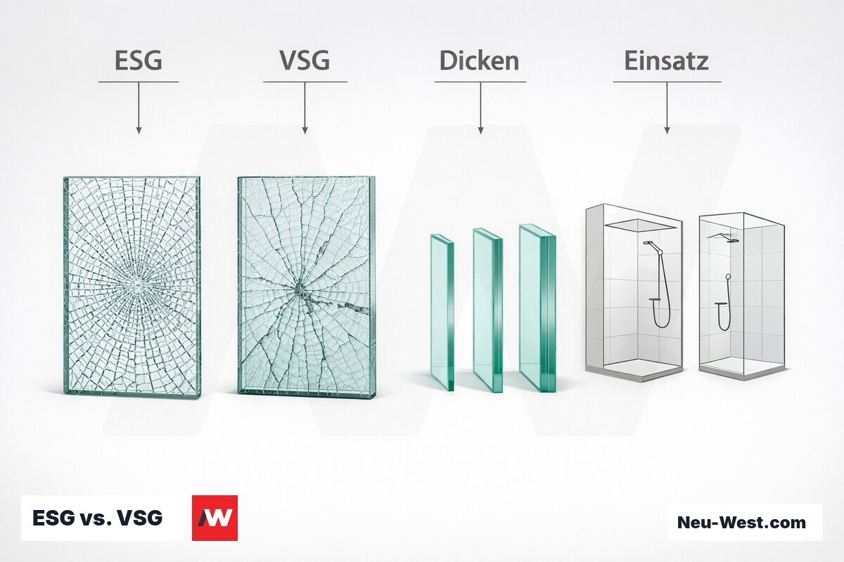 ESG vs. VSG — Glasklassen und Einsatzbereiche im Vergleich – Erklär-Grafik (NEUWEST Berlin)