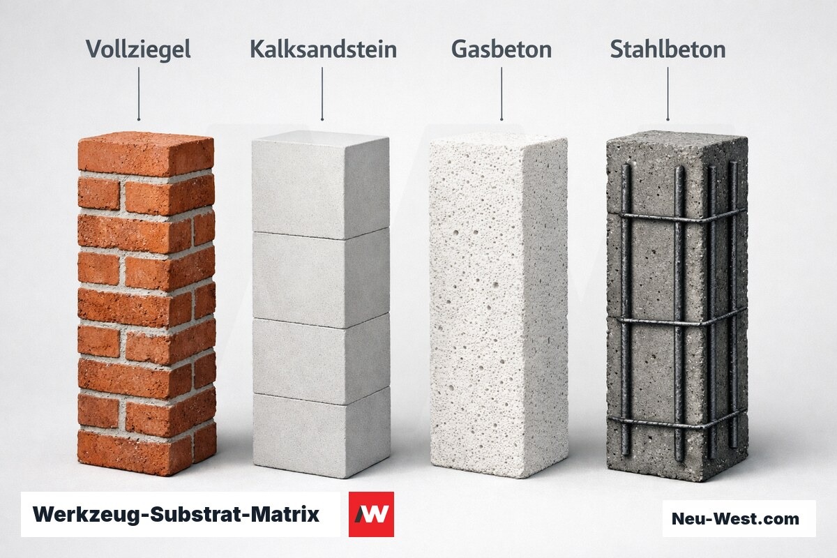 Getrennte Entsorgungscontainer für Bauschutt, Holz, Metalle und Gefahrstoffe bei der Entkernungsentsorgung nach KrWG.