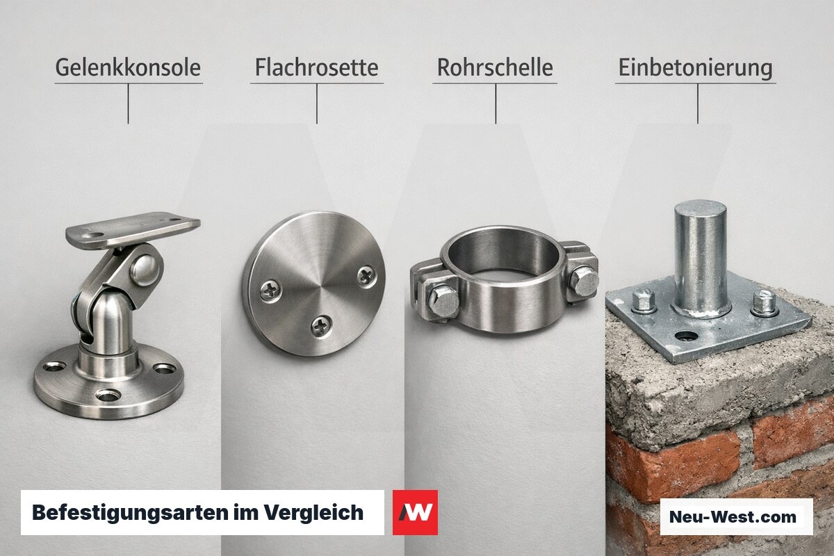 Befestigungsarten im Vergleich – Erklär-Grafik (NEUWEST Berlin)