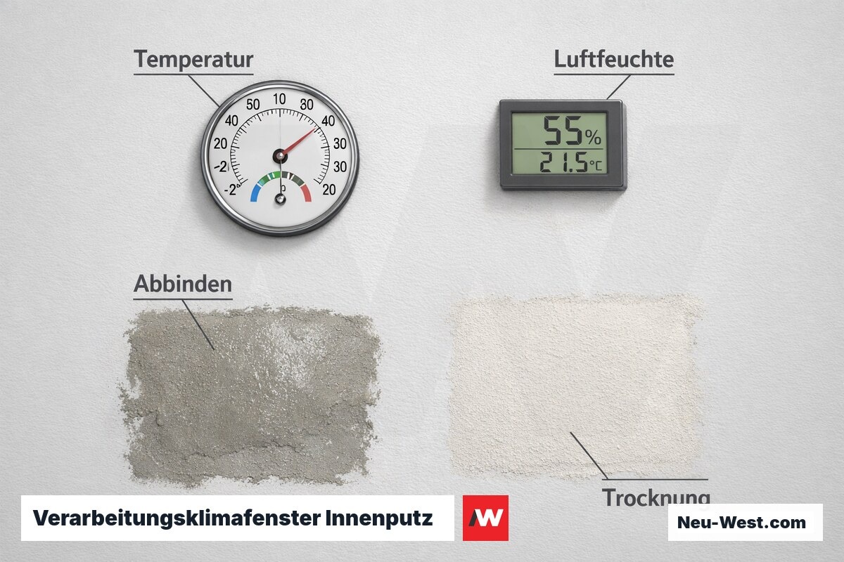 Verarbeitungsklimafenster Innenputz – Erklär-Grafik (NEUWEST Berlin)
