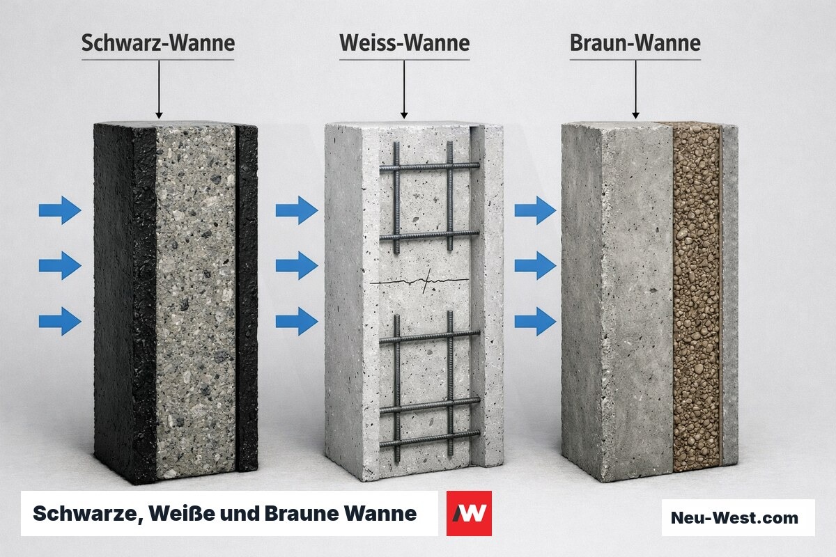 Schwarze, Weiße und Braune Wanne im Direktvergleich – Erklär-Grafik (NEUWEST Berlin)
