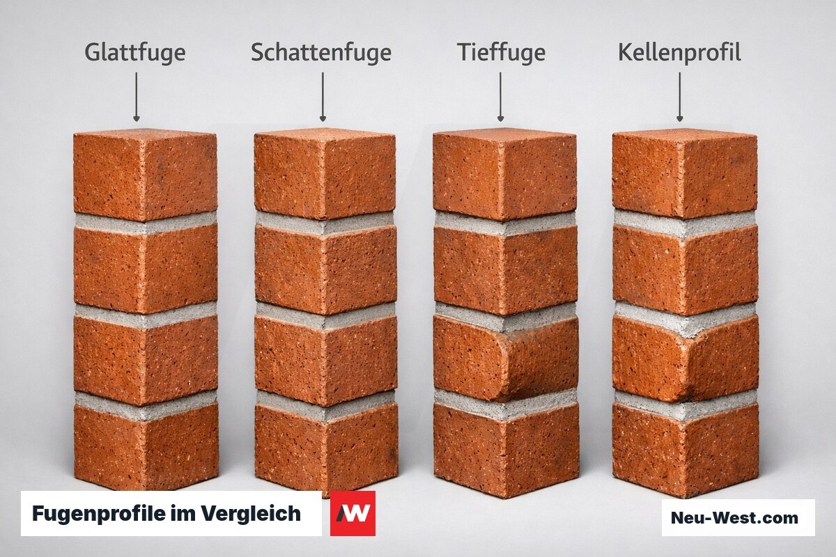 Fugenprofile im Vergleich: Witterungsschutz und Schattenspiel – Erklär-Grafik (NEUWEST Berlin)