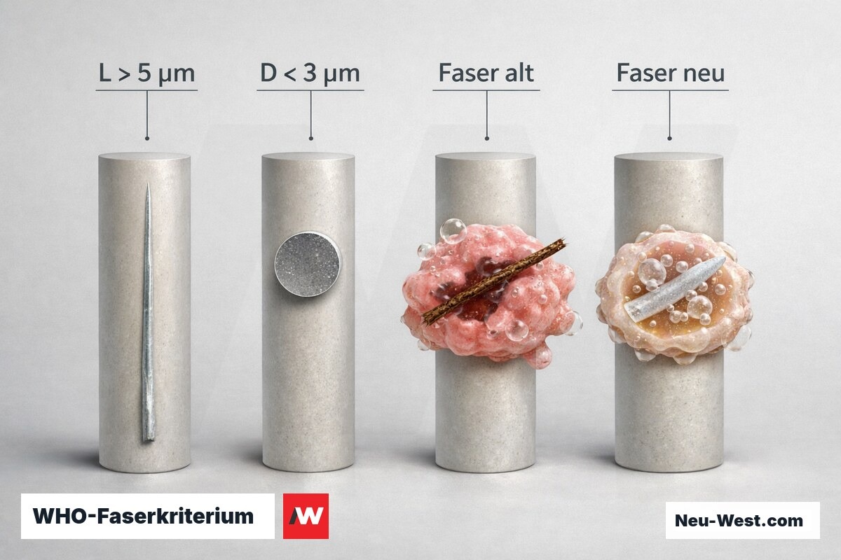 WHO-Faserkriterium: Geometrie und Biokinetik – Erklär-Grafik (NEUWEST Berlin)