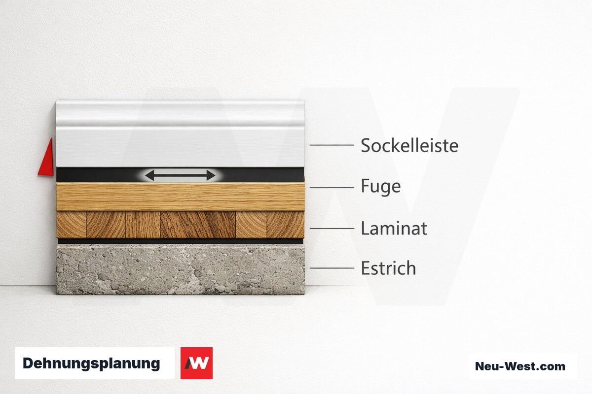 Dehnungsplanung: Randabstand und Bewegungsfuge korrekt ausfuehren – Erklär-Grafik (NEUWEST Berlin)
