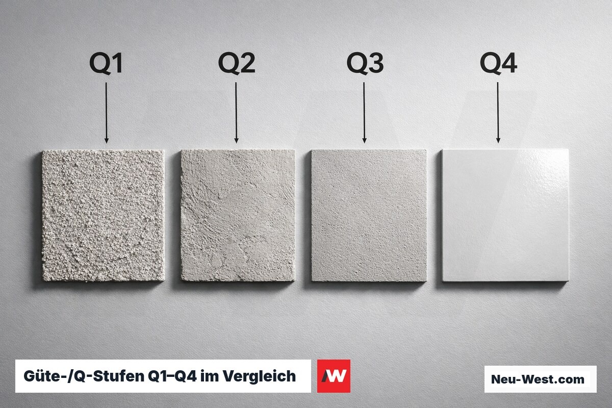 Güte-/Q-Stufen Q1–Q4 im Vergleich – Erklär-Grafik (NEUWEST Berlin)