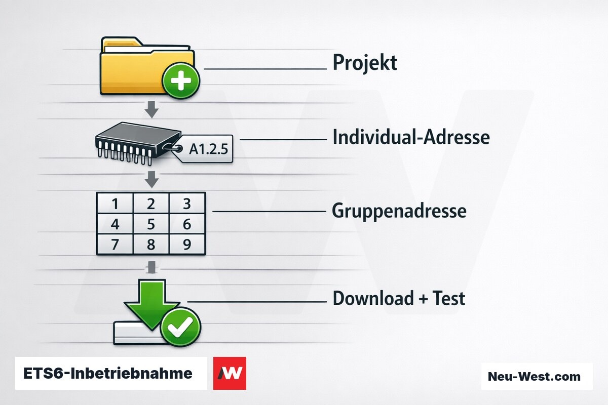 ETS6-Inbetriebnahme: Ablauf und Uebergabepflichten – Erklär-Grafik (NEUWEST Berlin)