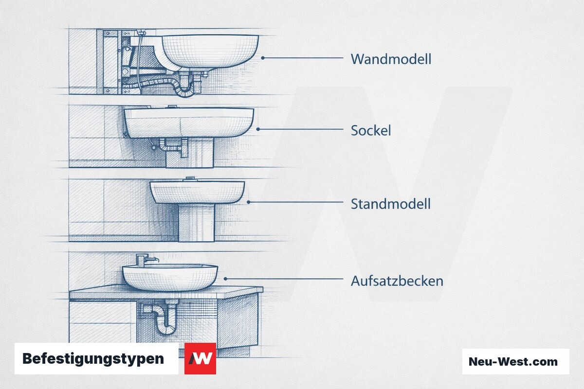 Befestigungstypen: Traglast und Wandkonstruktions-Voraussetzungen im Vergleich – Erklär-Grafik (NEUWEST Berlin)