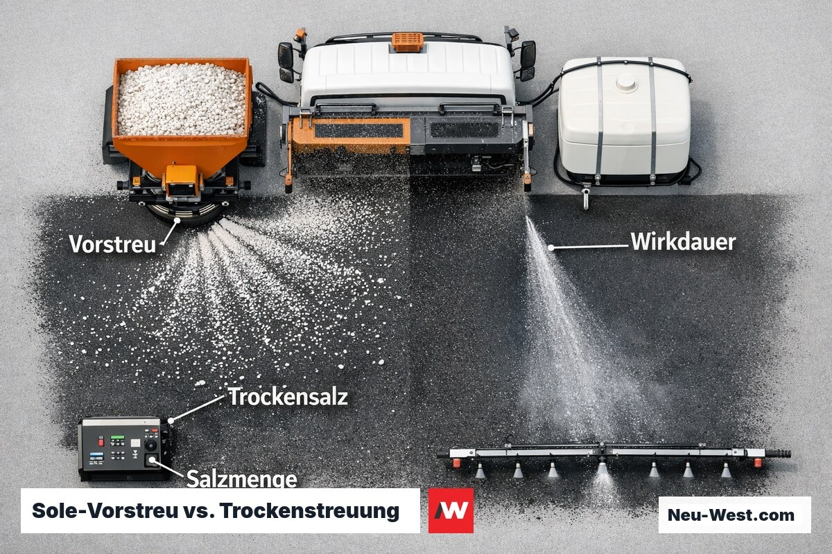 Sole-Vorstreu vs. Trockenstreuung: Prozessvergleich – Erklär-Grafik (NEUWEST Berlin)